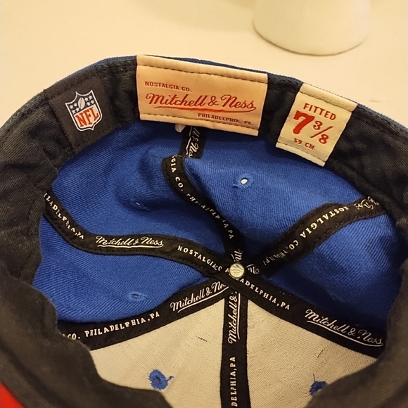 Mitchell and Ness blue/red baseball cap size 7 3/8 - Picture 7 of 11